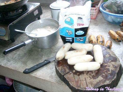 Zubereitung gebackener Bananen